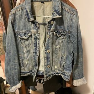 American Eagle cropped jean jacket